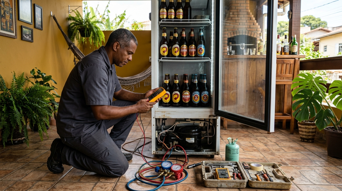 Manutenção da placa eletrônica de cervejeira em Aracaju‑SE